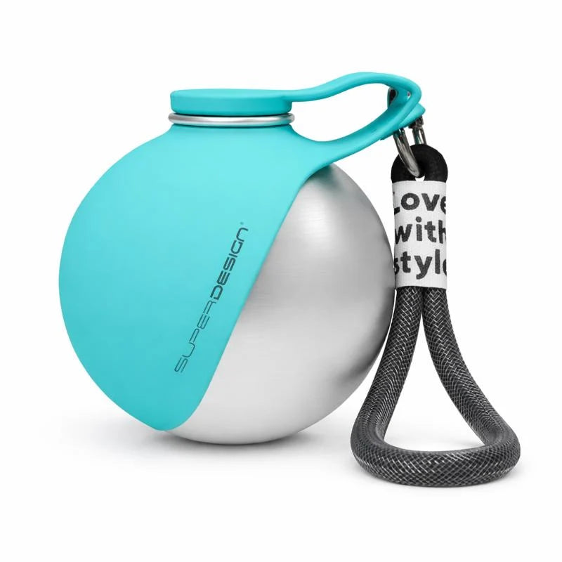 Dog Water Bottle Stainless Steel Collapsible Bowl Leak-Proof