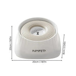 Dog Water Bowl Splash-Proof Floating Design 1.5L Capacity