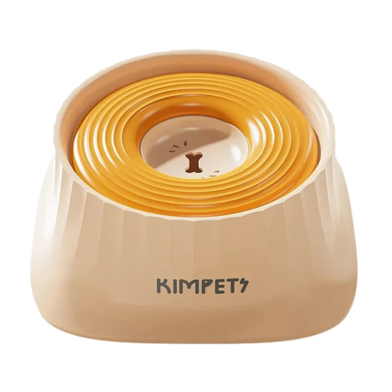 Dog Water Bowl Splash-Proof Floating Plate 1.5L Capacity