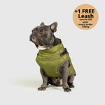 Dog Winter Jacket Built-In Harness Wind & Water-Resistant