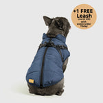 Dog Winter Jacket Built-In Harness Wind & Water-Resistant