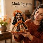 Doll Sewing Kit Day of the Dead Patchwork Design