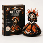 Doll Sewing Kit Day of the Dead Patchwork Design