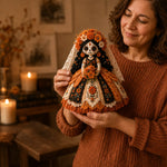 Doll Sewing Kit Day of the Dead Patchwork Design