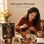 Doll Sewing Kit Day of the Dead Patchwork Design