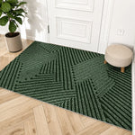 Door Mat Dirt-Trapping Textured Surface Non-Slip Rubber Backing Indoor & Outdoor Use
