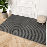 Door Mat Dirt-Trapping Textured Surface Non-Slip Rubber Backing Indoor & Outdoor Use