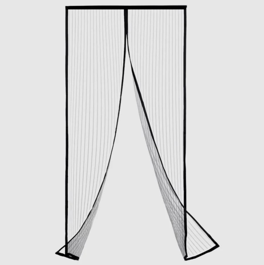 Door Mosquito Screen Magnetic Self-Closing Polyester Mesh