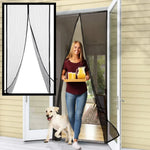 Door Mosquito Screen Magnetic Self-Closing Polyester Mesh