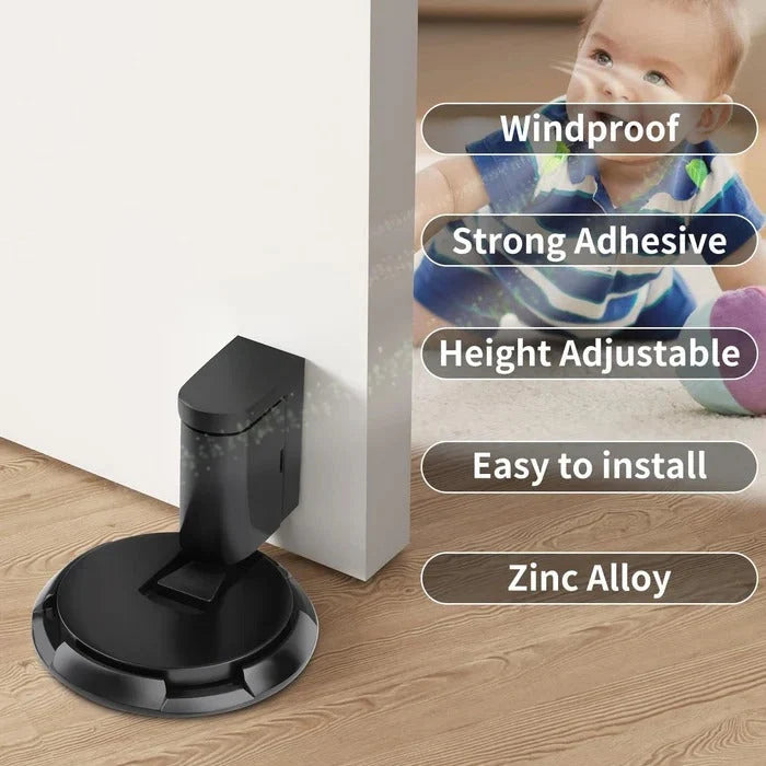 Door Stopper Adjustable Mechanical Hold Adhesive & Screw Mount