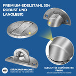 Door Stopper Magnetic Zinc Alloy Brushed Finish