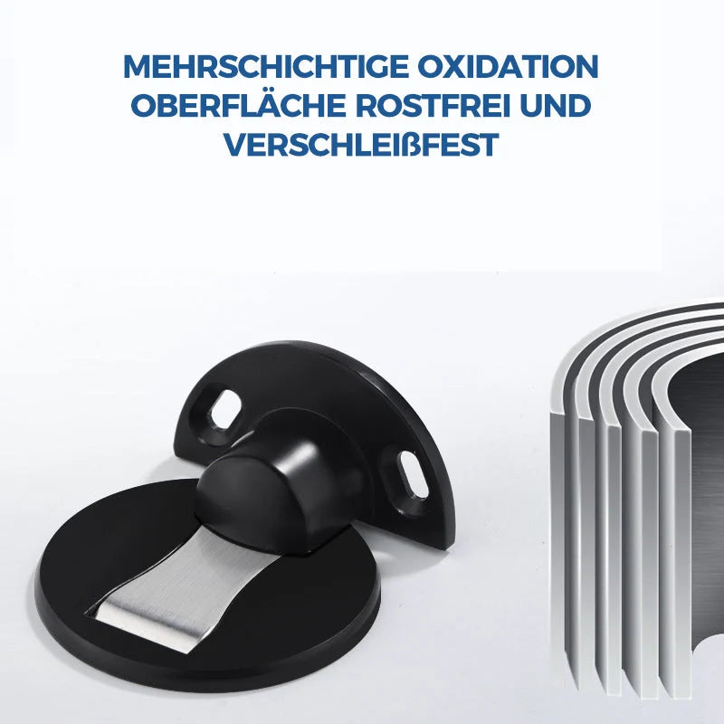 Door Stopper Magnetic Zinc Alloy Brushed Finish