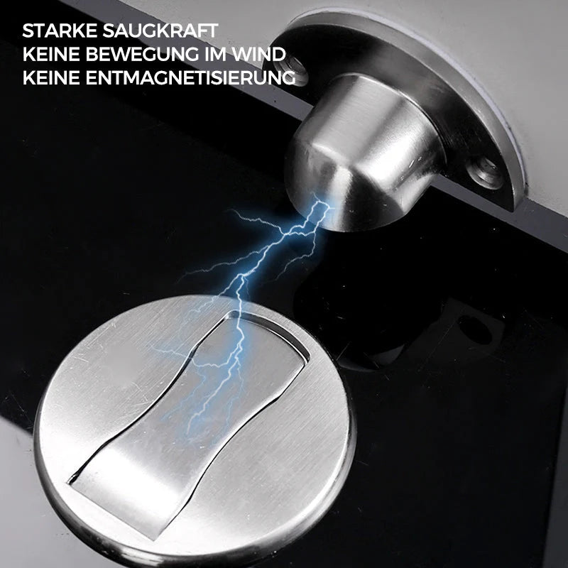 Door Stopper Magnetic Zinc Alloy Brushed Finish