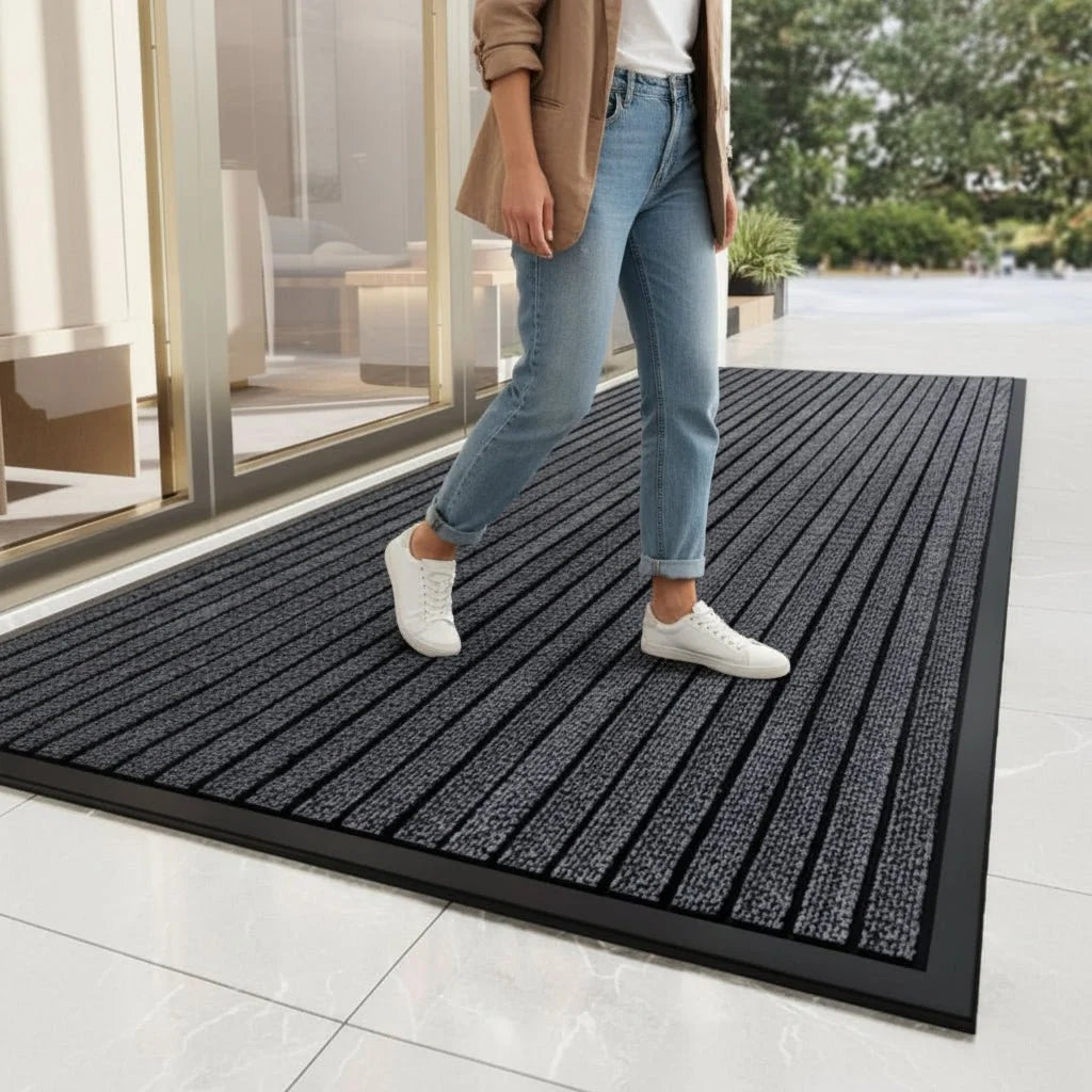 Doormat Dirt-Trapping Non-Slip Waterproof Rubber Backing