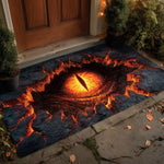 Doormat Dragon Design Non-Slip Rubber Backing Easy-Clean Fibers