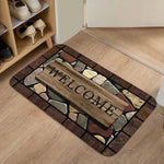 Doormat Floral Pattern Non-Slip Indoor & Outdoor Use