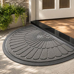 Doormat Half-Moon Rubber Non-Slip Dirt-Trapping Surface