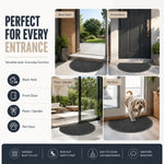 Doormat Half-Moon Rubber Non-Slip Dirt-Trapping Surface