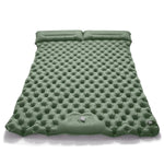 Double Camping Mat Self-Inflating Lightweight Waterproof Ripstop Nylon