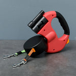 Double Dog Leash Anti-Tangle Swivel Padded Handle 100 lb