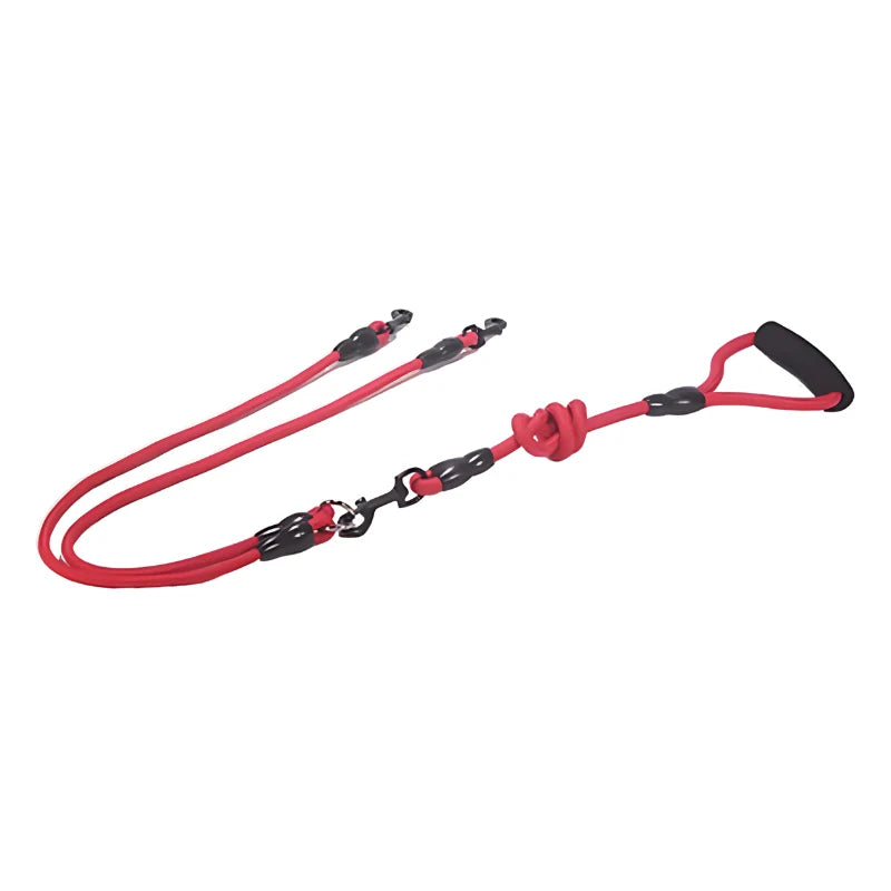 Double Dog Leash Padded No-Tangle Quick-Lock