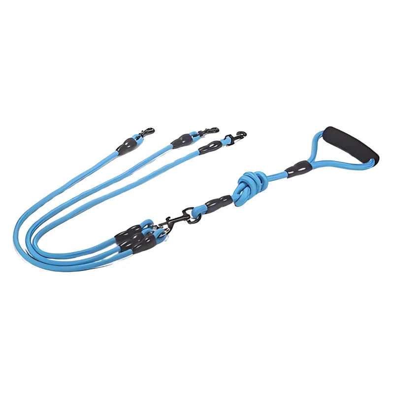 Double Dog Leash Padded No-Tangle Quick-Lock