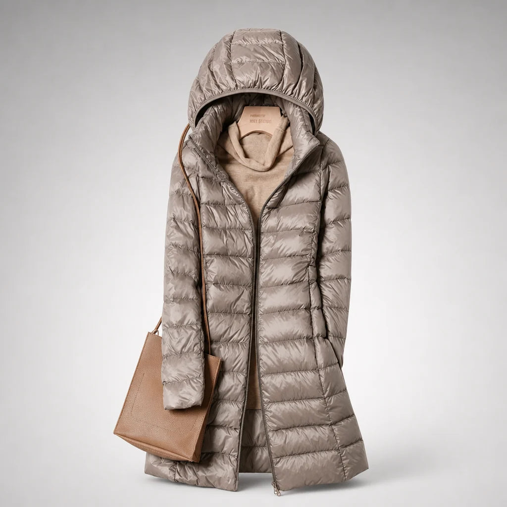 Down Jacket Ultralight Water-Resistant Detachable Hood