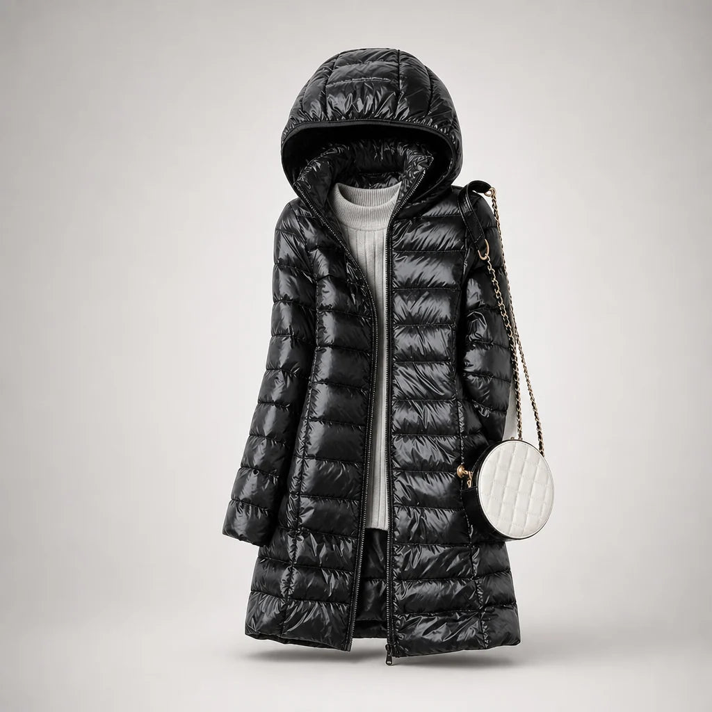 Down Jacket Ultralight Water-Resistant Detachable Hood