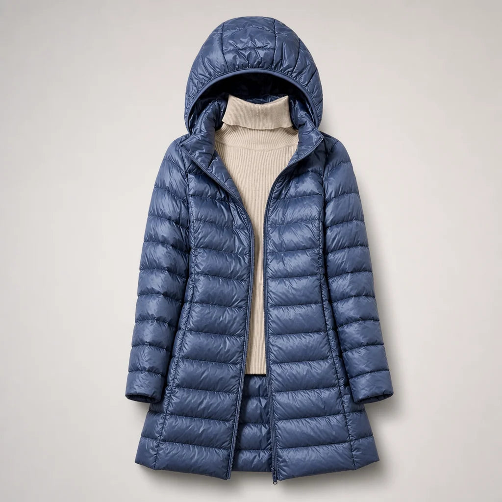 Down Jacket Ultralight Water-Resistant Detachable Hood