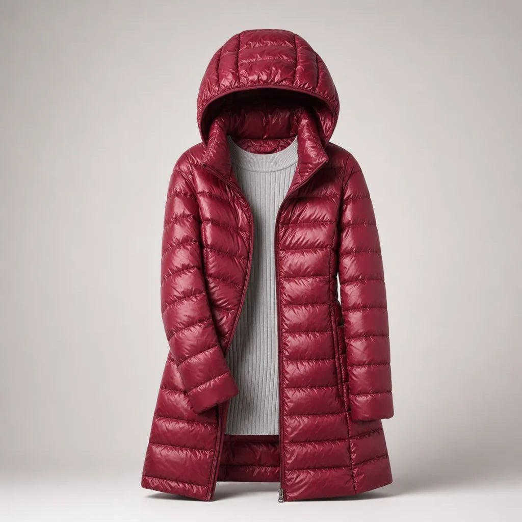 Down Jacket Ultralight Water-Resistant Detachable Hood