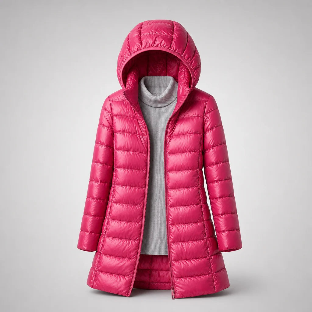 Down Jacket Ultralight Water-Resistant Detachable Hood