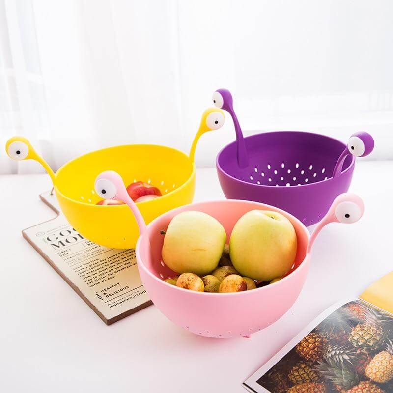 Drain Bowl Reusable Heat-Resistant Plastic
