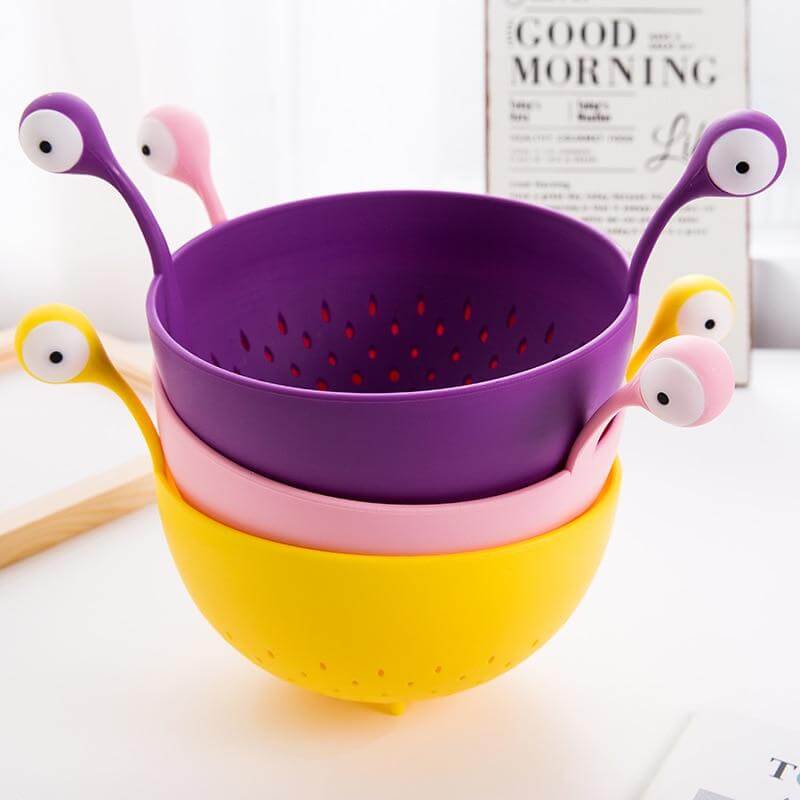 Drain Bowl Reusable Heat-Resistant Plastic