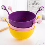 Drain Bowl Reusable Heat-Resistant Plastic