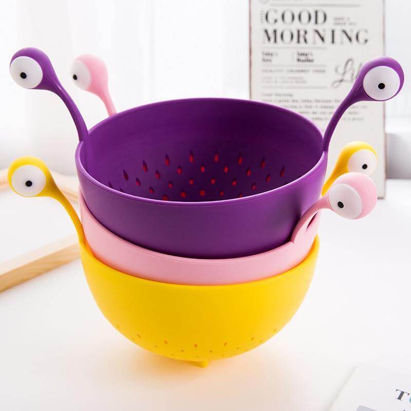 Drain Bowl Reusable Heat-Resistant Plastic