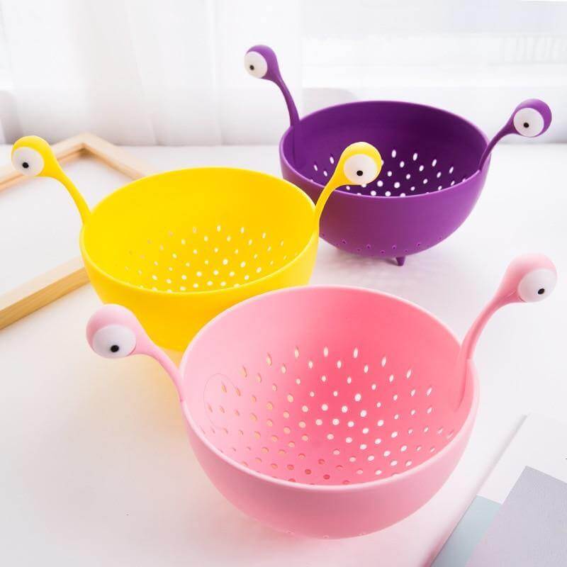Drain Bowl Reusable Heat-Resistant Plastic