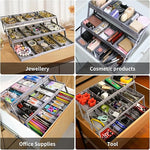 Drawer Organizer Adjustable Dividers Space-Saving Design
