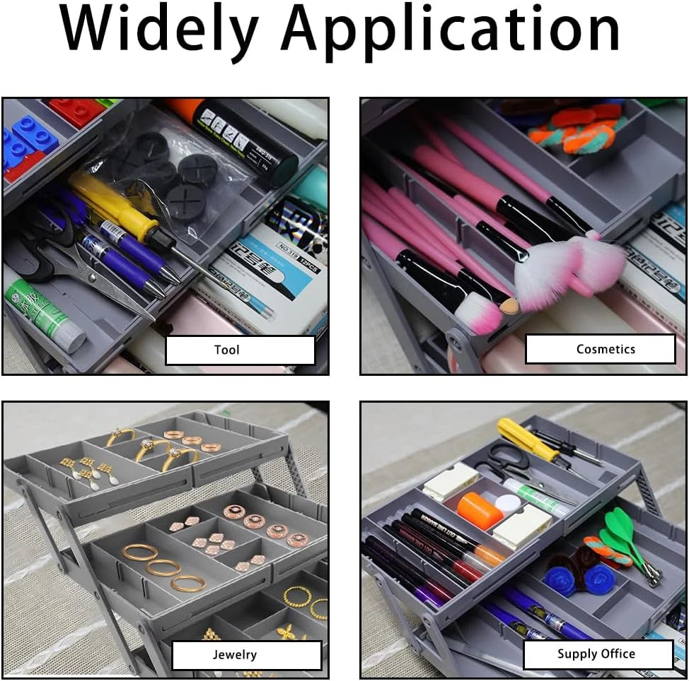 Drawer Organizer Adjustable Dividers Space-Saving Design