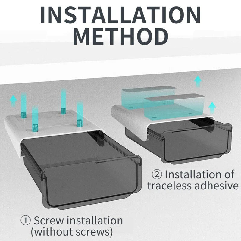 Drawer Organizer Self-Adhesive Transparent Storage
