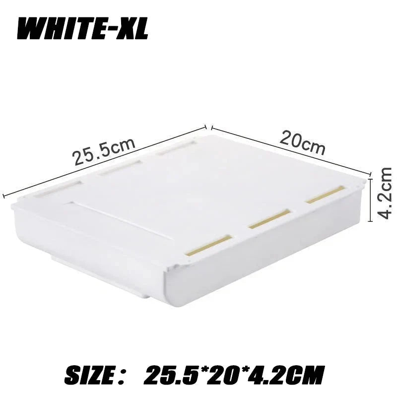 Drawer Organizer Under-Desk Self-Adhesive Multi-Compartment