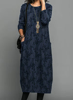 Dress Long Sleeve Tailored Fit Elegant Style