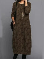 Dress Long Sleeve Tailored Fit Elegant Style