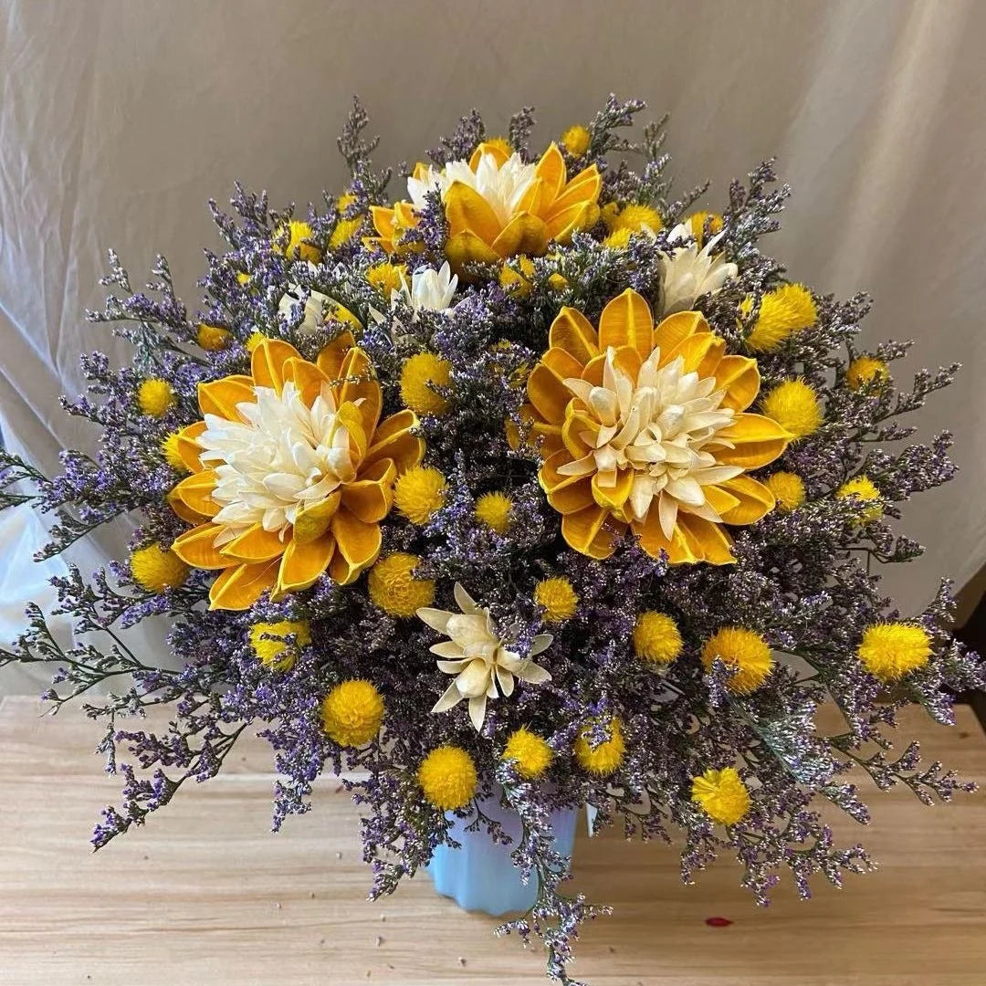 Dried Flower Bouquet Natural Long-Lasting No-Water Decor