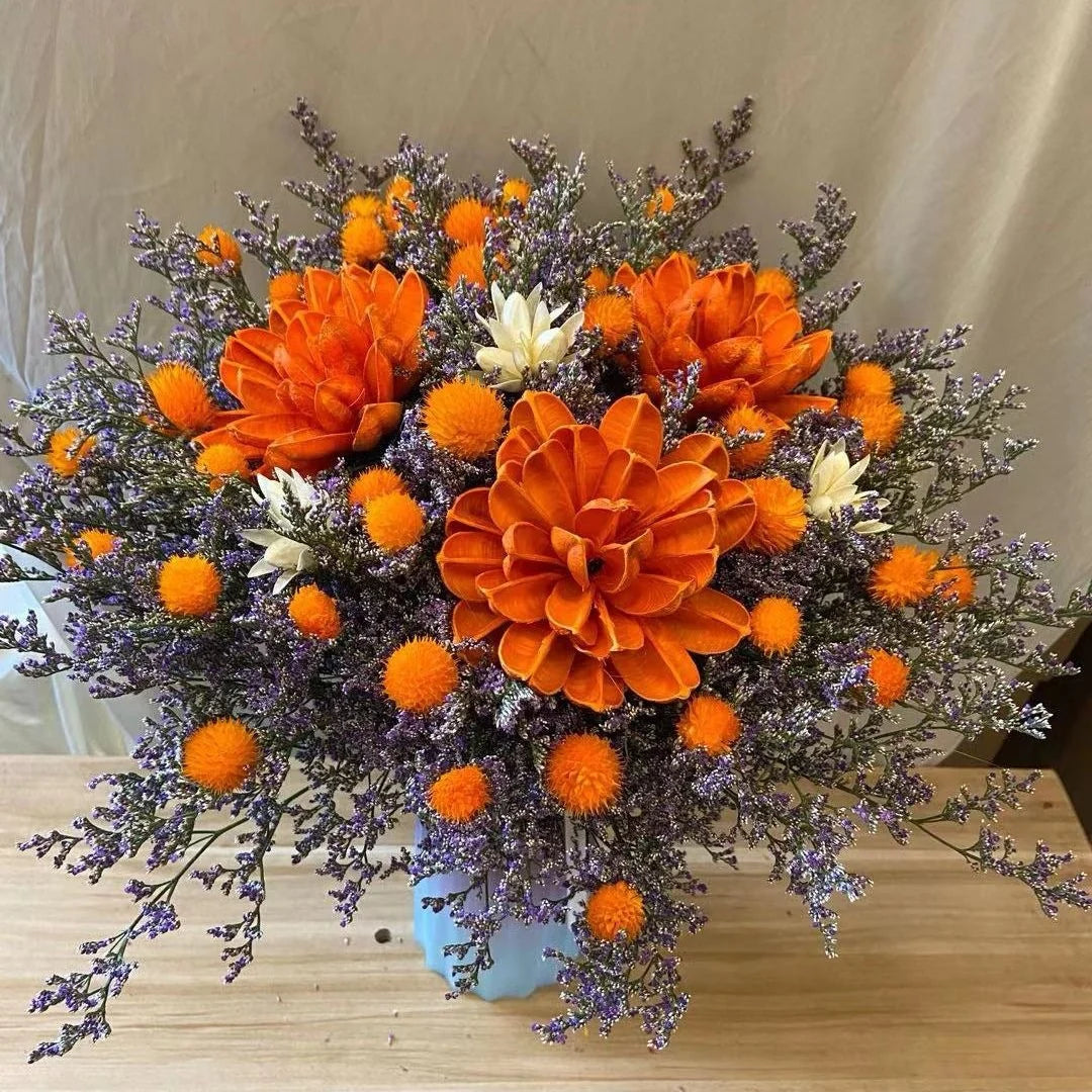 Dried Flower Bouquet Natural Long-Lasting No-Water Decor