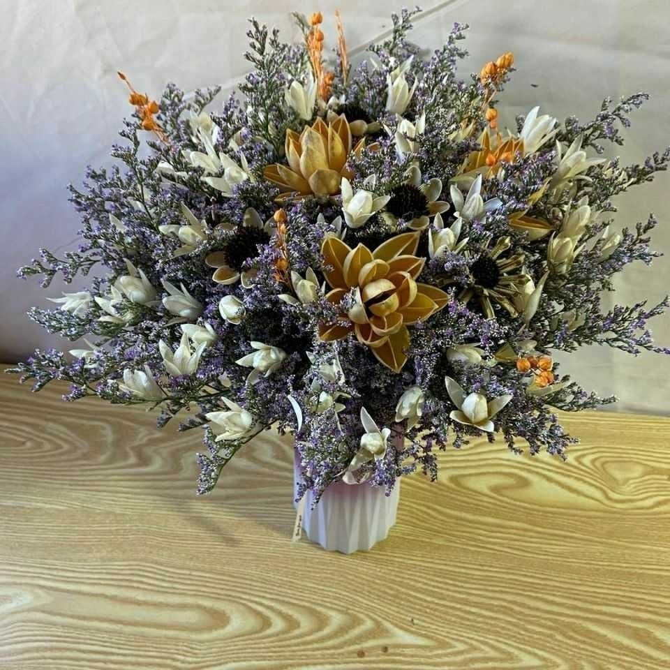 Dried Flower Bouquet Natural Long-Lasting No-Water Decor