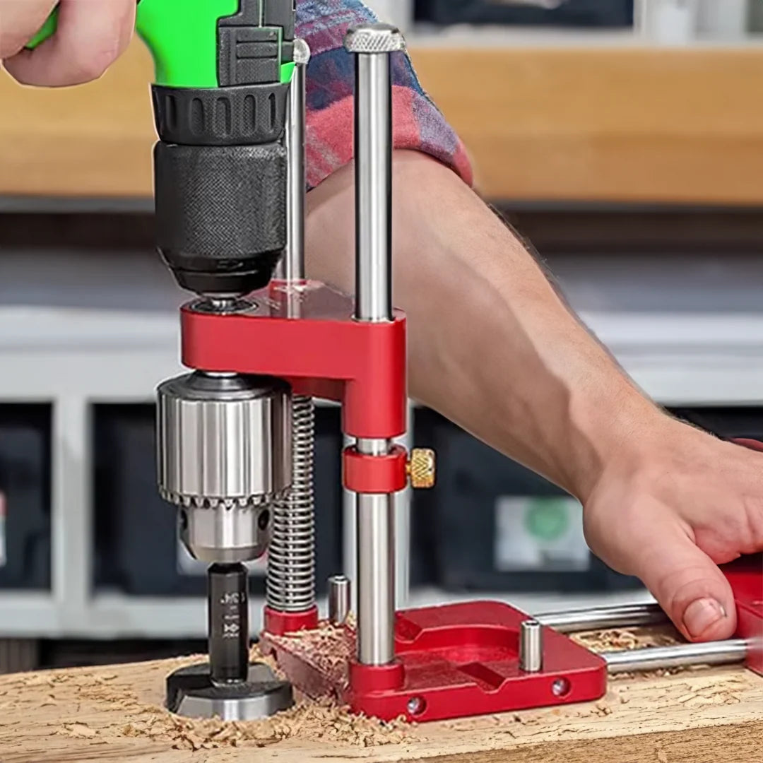 Drill Guide Adjustable Depth & V-Groove Centering