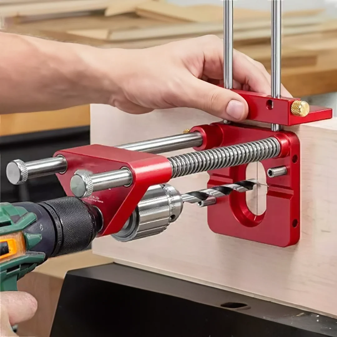 Drill Guide Metal Adjustable Depth & V-Groove