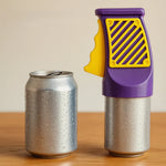 Drink Can Opener One-Handed Push-Operated Silicone Grip