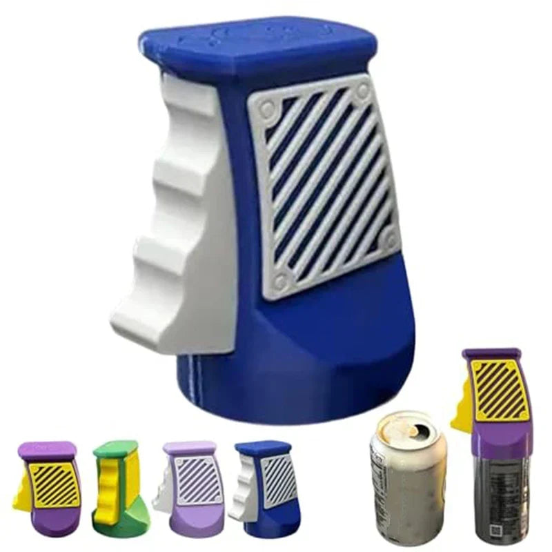 Drink Can Opener One-Handed Push-Operated Silicone Grip
