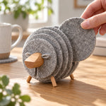 Drink Coaster Sheep-Shaped Anti-Slip Tabletop Protection
